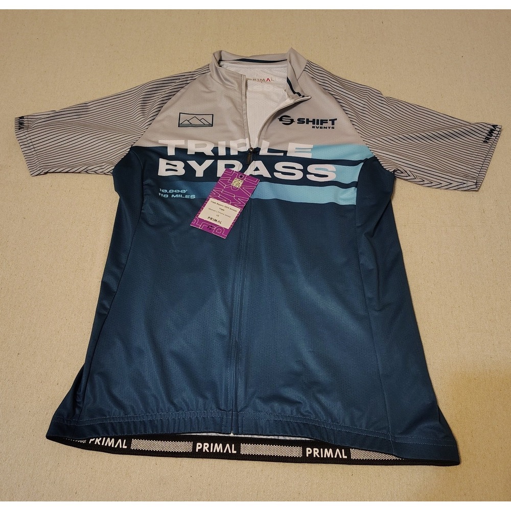 NWT PRIMAL Triple Bypass Cycling Jersey Womens L Short Sleeve Race Bike Shirt 3